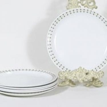 Arabia Seita lautaset, matala, 6 kpl, suunnittelija Raija Uosikkinen, matala, serikuva