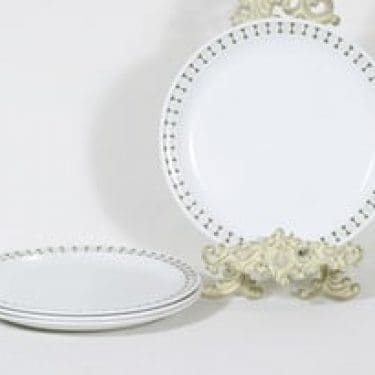 Arabia Seita lautaset, matala, 4 kpl, suunnittelija Raija Uosikkinen, matala, serikuva