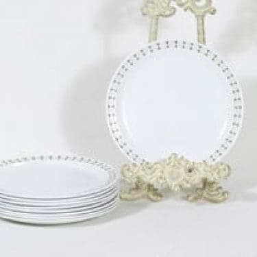 Arabia Seita lautaset, pieni, 9 kpl, suunnittelija Raija Uosikkinen, pieni, serikuva