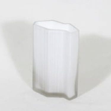 Iittala 2780 maljakko, valkoinen, suunnittelija Tapio Wirkkala, pieni