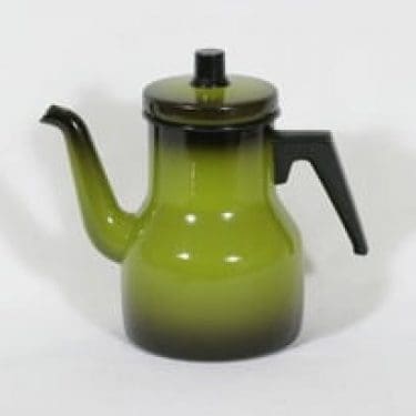 Finel kahvipannu, vihreä, suunnittelija , emali