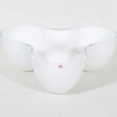 Iittala Asla kulho, valkoinen, suunnittelija Pekka Paikkari,