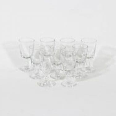 Nuutajärvi Astor lasit, 3 cl, 9 kpl, suunnittelija Saara Hopea, 3 cl