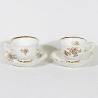 Arabia Myrna kahvikupit, 2 kpl, suunnittelija Olga Osol, serikuva