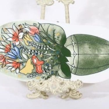 Arabia koristelaatta, Elämän rikkaus, suunnittelija Heljä Liukko-Sundström, Elämän rikkaus, suuri, serikuva