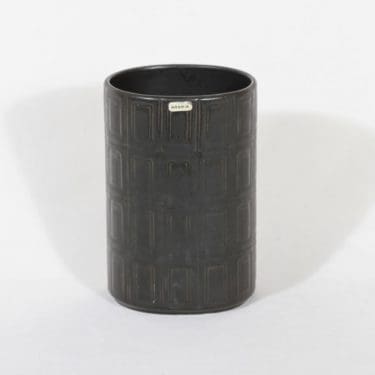 Arabia Oliivi maljakko, ruskea, suunnittelija Raija Uosikkinen, funktionalismi