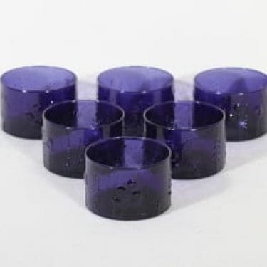 Nuutajärvi Flora jälkiruokamaljat, 20 cl, 6 kpl, suunnittelija Oiva Toikka, 20 cl