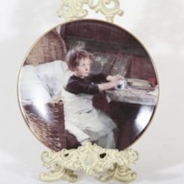 Arabia koristelautanen, Toipilas, suunnittelija Helene Schjerfbeck, Toipilas, serikuva