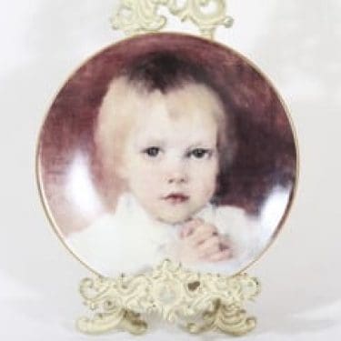 Arabia koristelautanen, Rukoileva tyttö, suunnittelija Helene Schjerfbeck, Rukoileva tyttö, serikuva