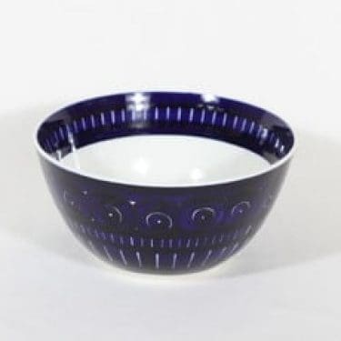 Arabia Valencia vihannesmalja, käsinmaalattu, suunnittelija Ulla Procope, käsinmaalattu, pieni, signeerattu