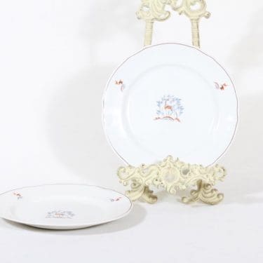 Arabia Kauris lautaset, pieni, 2 kpl, suunnittelija Tyra Lungren, pieni, siirtokuva