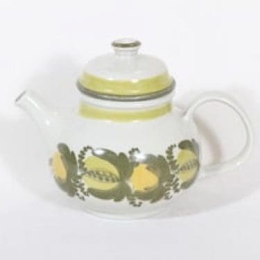 Arabia PW 3 teekaadin, käsinmaalattu, suunnittelija Raija Uosikkinen, käsinmaalattu, signeerattu, retro