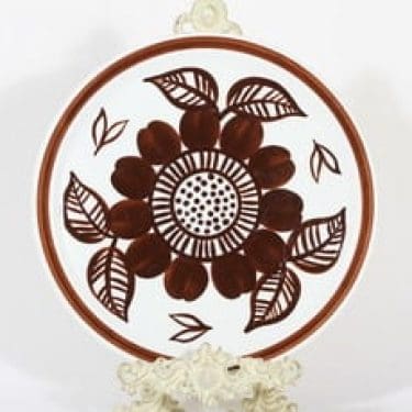 Arabia Köökki tarjotin, käsinmaalattu, suunnittelija Gunvor Olin-Grönqvist, käsinmaalattu, suuri, signeerattu