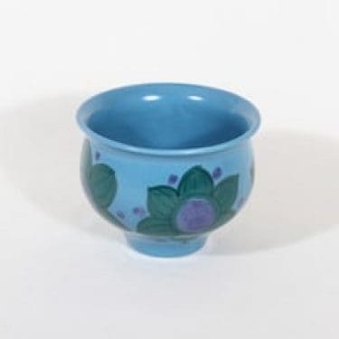 Arabia Hilkka maljakko, käsinmaalattu, suunnittelija Hilkka-Liisa Ahola, käsinmaalattu, signeerattu