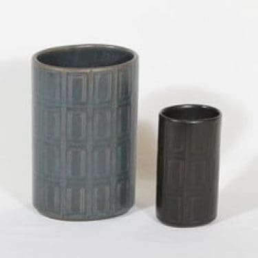 Arabia Oliivi maljakot, eri kokoja, 2 kpl, suunnittelija Olga Osol, eri kokoja, funktionalismi