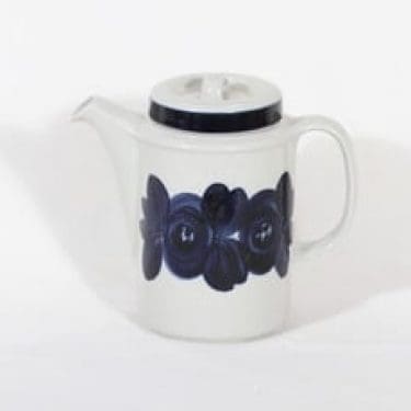 Arabia Anemone kahvikaadin, käsinmaalattu, suunnittelija Ulla Procope, käsinmaalattu, signeerattu