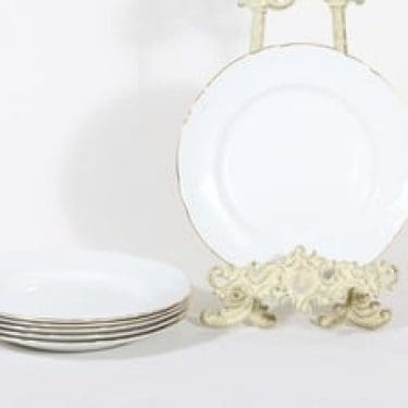 Arabia Siro lautaset, valkoinen, 6 kpl, suunnittelija , pieni