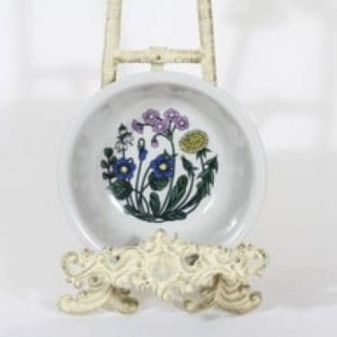 Arabia Flora lautanen, syvä, suunnittelija Esteri Tomula, syvä, serikuva