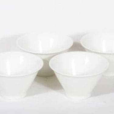 Arabia Harlekin annoskulhot, valkoinen, 4 kpl, suunnittelija ,