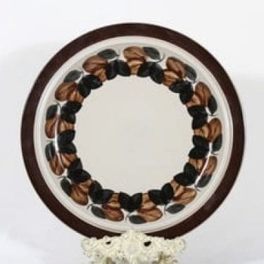 Arabia Ruija vati, käsinmaalattu, suunnittelija Raija Uosikkinen, käsinmaalattu, suuri, retro