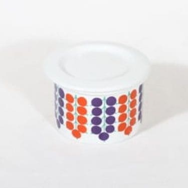 Arabia Pomona purnukka, herukka, suunnittelija Raija Uosikkinen, herukka, serikuva