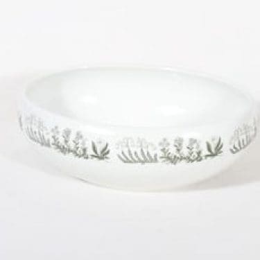 Arabia Polaris kulho, suunnittelija Raija Uosikkinen, soikea, siirtokuvakoriste