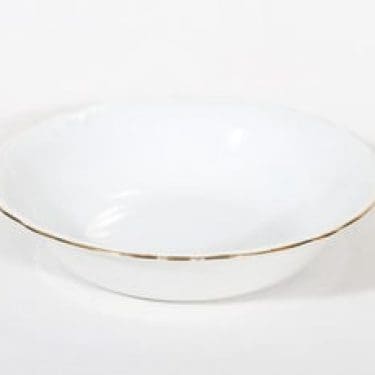 Arabia Siro kulho, valkoinen, suunnittelija , pyöreä, kultareuna
