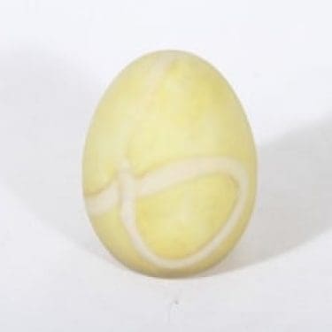 Nuutajärvi Pälviallin muna koristemuna, signeerattu, suunnittelija Oiva Toikka, signeerattu