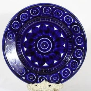 Arabia Valencia hedelmävati, käsinmaalattu, suunnittelija Ulla Procope, käsinmaalattu, suuri, signeerattu