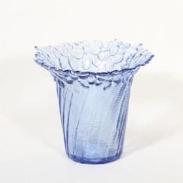 Riihimäen lasi Orvokki maljakko, sininen, suunnittelija ,