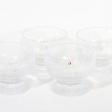 Iittala Kekkerit jälkiruokamaljat, Kippo, 4 kpl, suunnittelija Timo Sarpaneva, Kippo