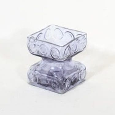 Riihimäen lasi Kehrä kääntömaljakko, neodymi, suunnittelija Tamara Aladin,