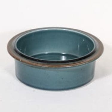 Arabia Meri kulho, turkoosi, suunnittelija Ulla Procope, pieni, raitakoriste