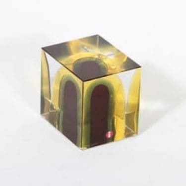 Nuutajärvi Vuosikuutio taide-esine, 2006, suunnittelija Oiva Toikka, 2006, numeroitu, signeerattu