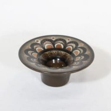 Arabia HLA 120 kynttilänjalka, käsinmaalattu, suunnittelija Hilkka-Liisa Ahola, käsinmaalattu, pieni, signeerattu