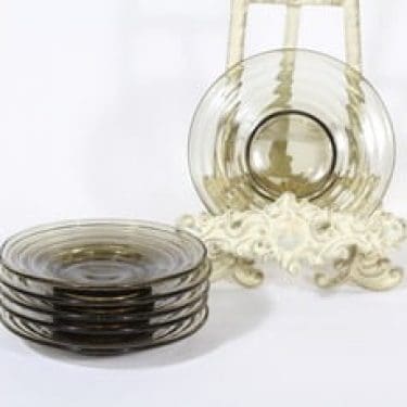 Karhula 2249 lautaset, harmaa, 6 kpl, suunnittelija Aino Aalto, pieni