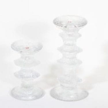 Iittala Festivo kynttilänjalat, signeerattu, 2 kpl, suunnittelija Timo Sarpaneva, signeerattu