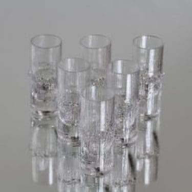 Iittala Niva lasit, 3 cl, 6 kpl, suunnittelija Tapio Wirkkala, 3 cl