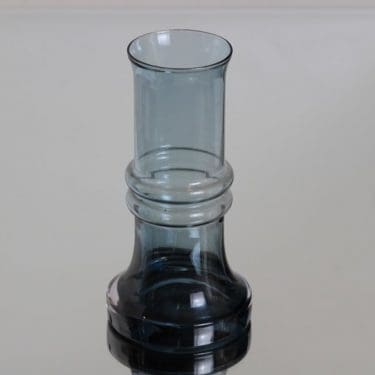 Riihimäen lasi 1564 maljakko, siniharmaa, suunnittelija Tamara Aladin,