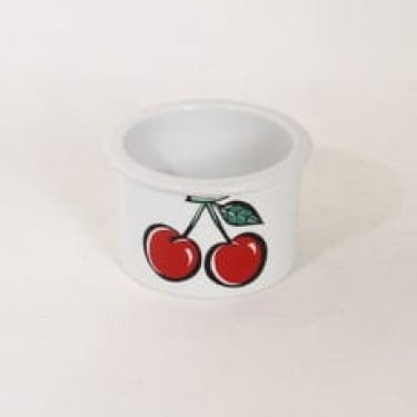 Arabia Tutti Frutti purnukka, kirsikka, suunnittelija Ulla Procope, kirsikka, serikuva