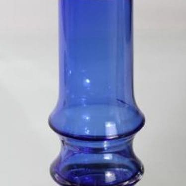 Riihimäen lasi 1465 maljakko, sininen, suunnittelija Tamara Aladin,