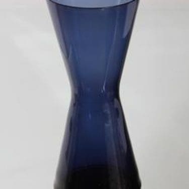 Nuutajärvi 1405 maljakko, sininen, suunnittelija Kaj Franck,