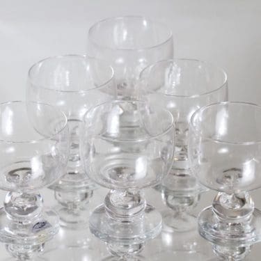 Nuutajärvi Mimi lasit, 18 cl, 6 kpl, suunnittelija Heikki Orvola, 18 cl