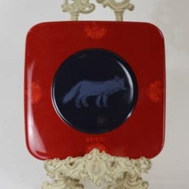 Arabia Flora & fauna koristelautanen, suunnittelija Eeva Sivula|Pekka Toivanen, serikuva