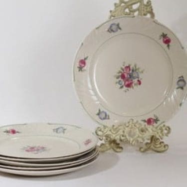 Arabia Tellervo lautaset, matala, 6 kpl, suunnittelija , matala, siirtokuva