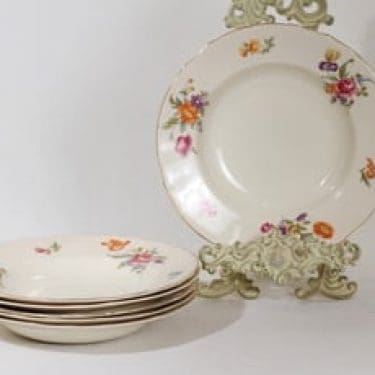 Arabia Kesäkukka lautaset, syvä, 6 kpl, suunnittelija , syvä, siirtokuva