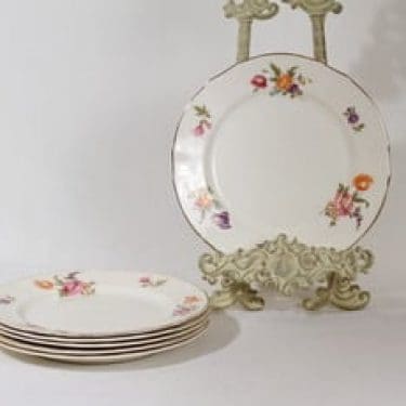 Arabia Kesäkukka lautaset, pieni, 6 kpl, suunnittelija , pieni, siirtokuva