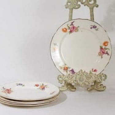 Arabia Kesäkukka lautaset, pieni, 5 kpl, suunnittelija , pieni, siirtokuva