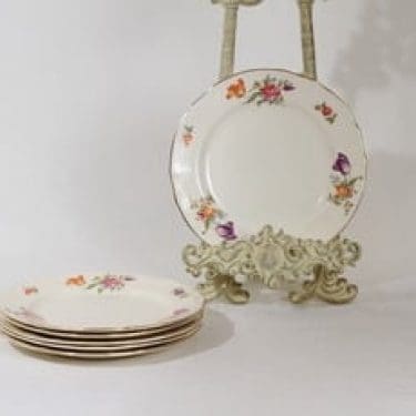 Arabia Kesäkukka lautaset, pieni, 6 kpl, suunnittelija , pieni, siirtokuva