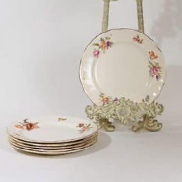 Arabia Kesäkukka lautaset, pieni, 6 kpl, suunnittelija , pieni, siirtokuva